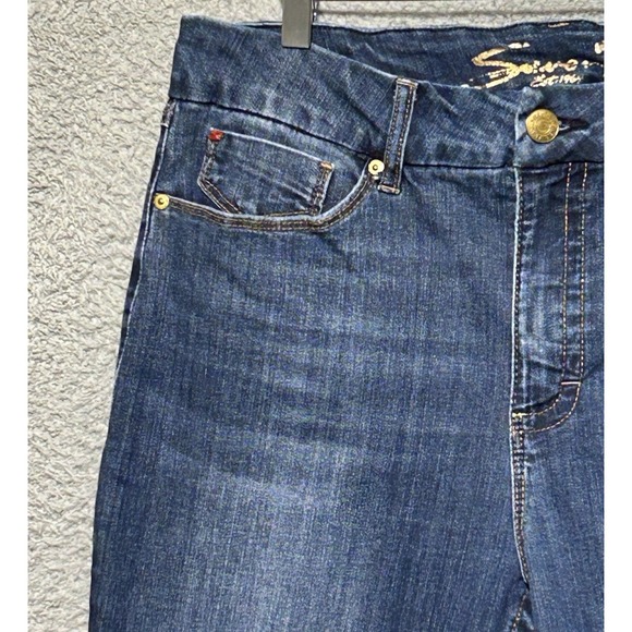 Seven7 Womens 16 Tummyless High Rise Comfortable Stretch Skinny Blue Jean - Picture 2 of 11